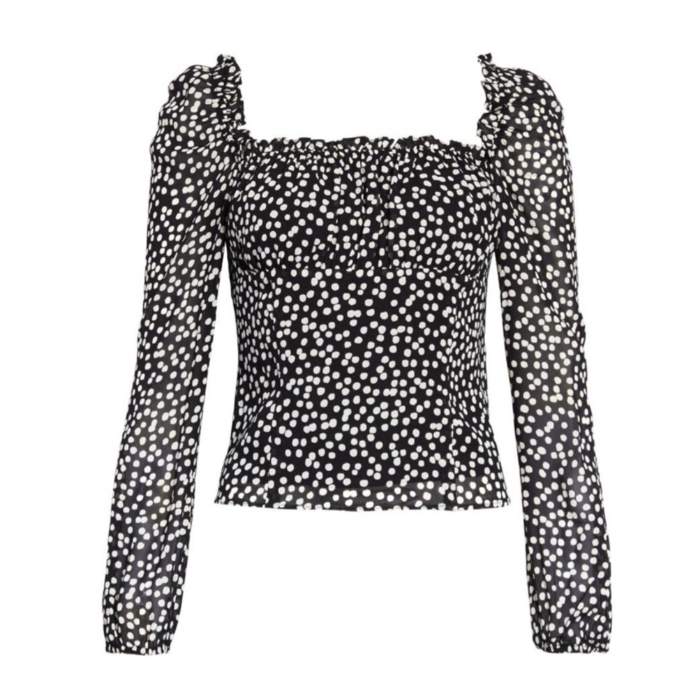 Reformation Bacio Pearls crop top